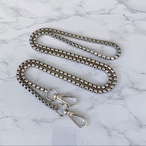Silver Replacement Purse Chain Strap Shoulder Or Crossbody Handbag